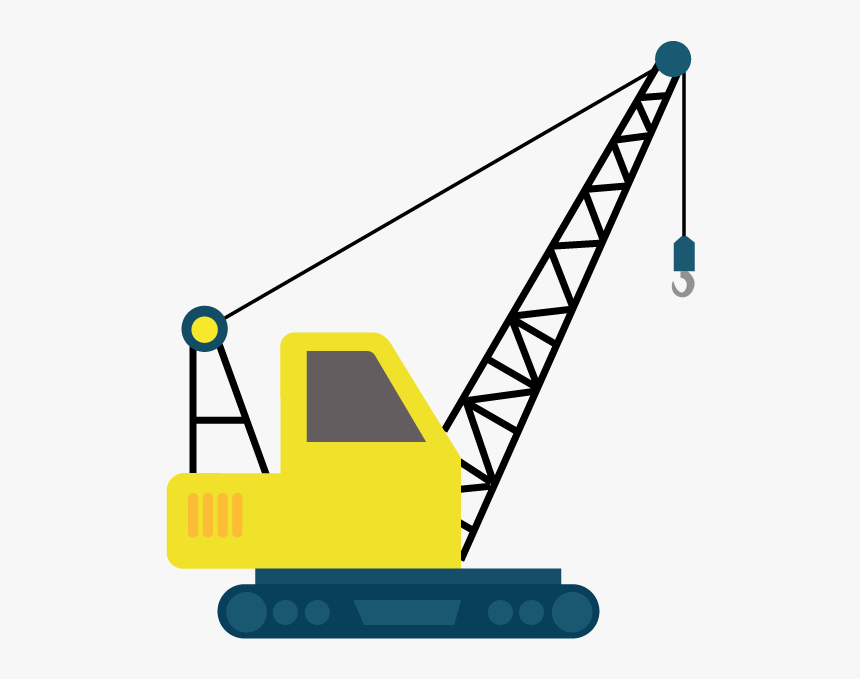 Clip Art Construction Crane - Construction Crane Clipart, HD Png Download, Free Download