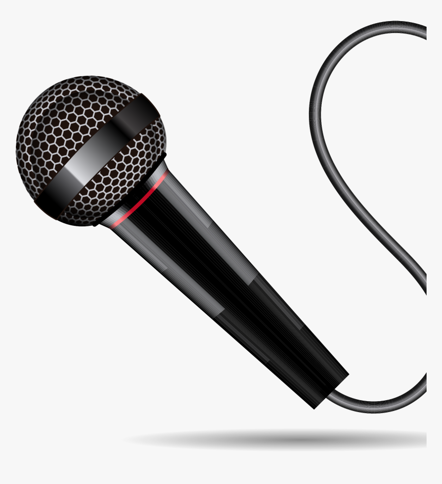 Xlr Microphone Cable Png Download Headphone Ear Pad- - Microphone With Cable Png, Transparent Png, Free Download