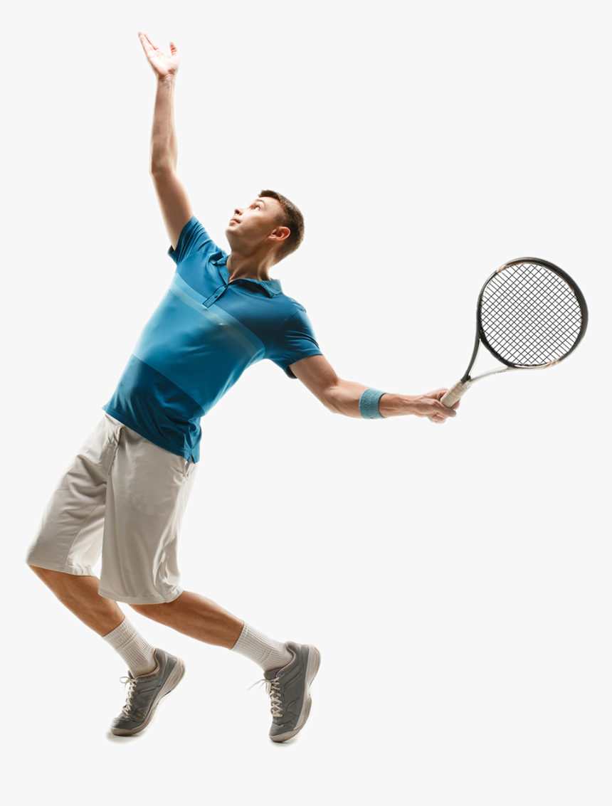 Tennis Player Serving - Tennis Player, HD Png Download, Free Download