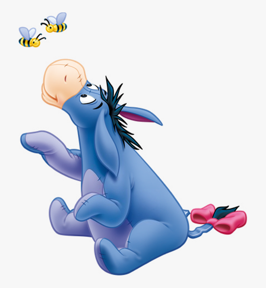 Eeyore Watching Bee - Winnie The Pooh Eeyore Png, Transparent Png, Free Download