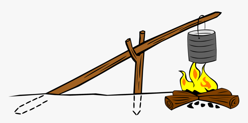 Cooking Fire Crane Camp Png Image - Crane Fire For Cooking, Transparent Png, Free Download