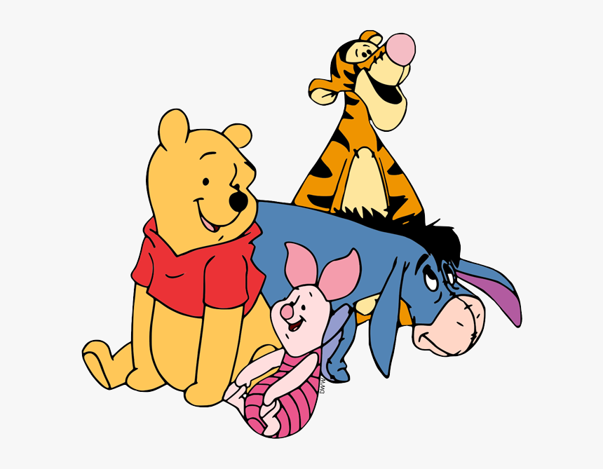 Pooh Tigger Piglet And Eeyore, HD Png Download, Free Download