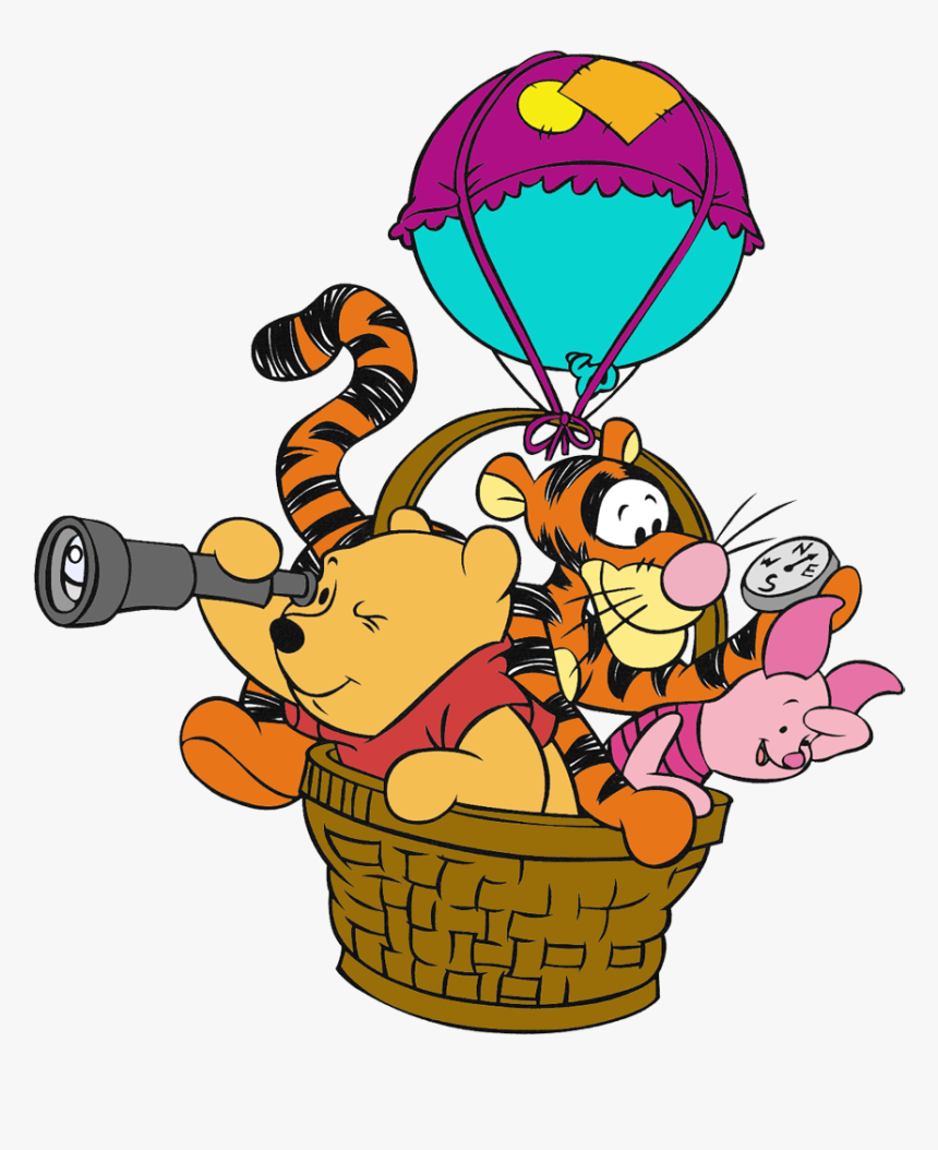 Tigger Transparent Balloon - Winnie The Pooh Flying, HD Png Download, Free Download