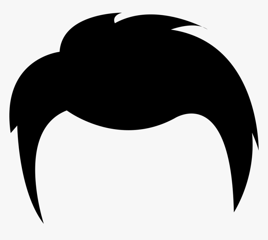 Cartoon Hair Png - Black Hair Cartoon Male, Transparent Png, Free Download