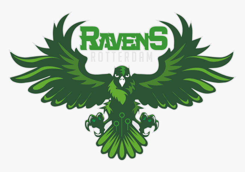 Ravens-logo - Illustration - Green Ravens Logo, HD Png Download, Free Download
