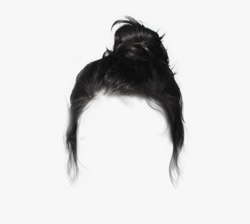 #black #bun #hair #dressup #costume - Messy Bun Transparent Background, HD Png Download, Free Download