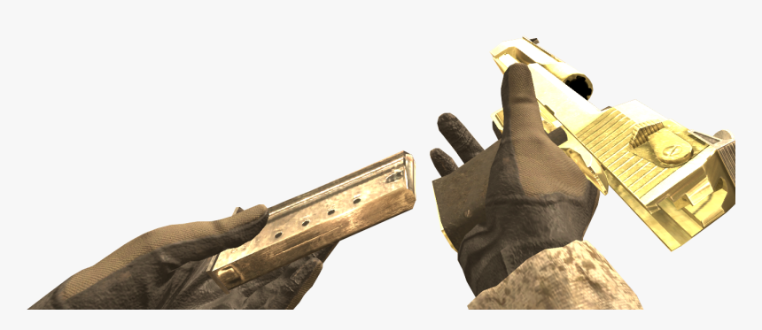 Gold Desert Eagle - Rifle, HD Png Download, Free Download