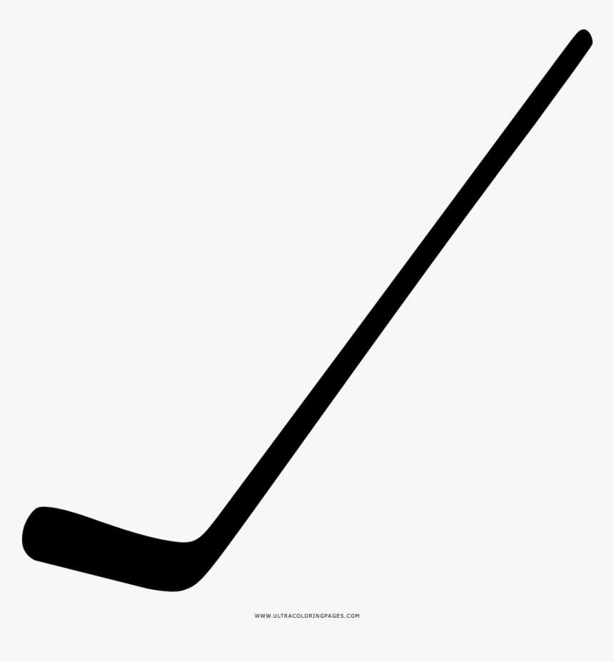 Hockey Stick Coloring Page Clipart , Png Download - Floor Hockey, Transparent Png, Free Download