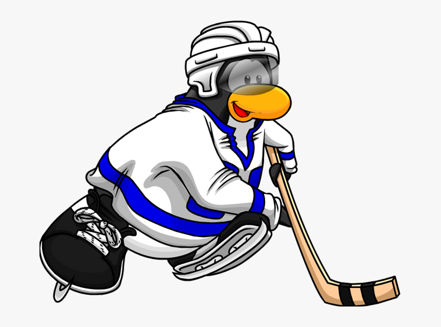 Club Penguin Hockey Puck Hockey Sticks Ice Hockey - Club Penguin Playing Hockey, HD Png Download, Free Download