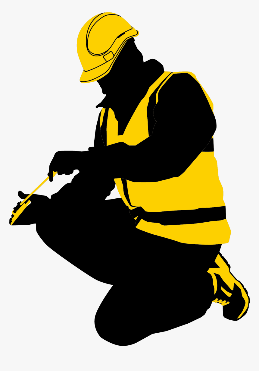 Laborer Silhouette Euclidean Vector - Construction Worker Silhouette Png, Transparent Png, Free Download