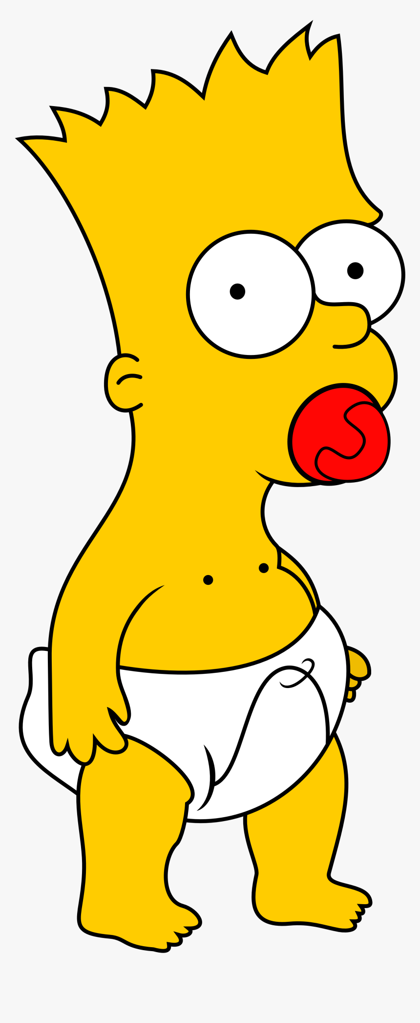 Bart Simpson Lisa Simpson Homer Simpson Maggie Simpson - Simpsons Bart As A Baby, HD Png Download, Free Download