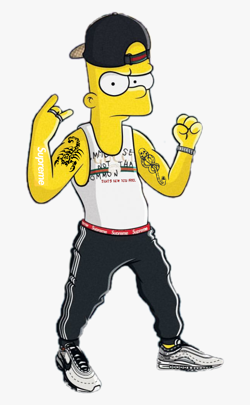 Bart Simpson Supreme Png Clipart Png Download Drawings Of Bart Simpson ...