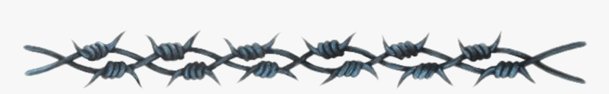 #barbedwire #barbwire #spikes #ouch #goth #divider - Barb Wire Realistic Tattoo, HD Png Download, Free Download