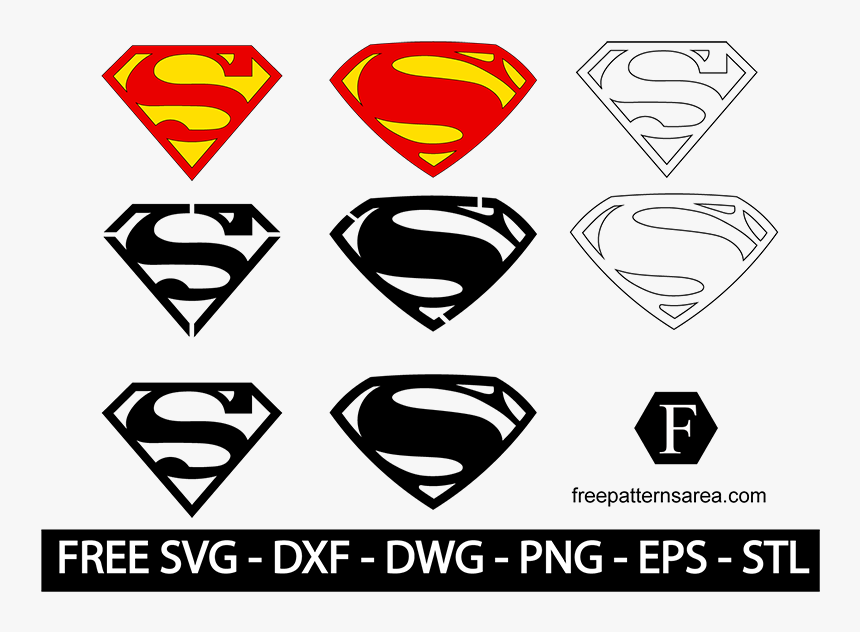 Superman Logo Clipart Dxf Superman Symbol Vector- - Modern Superman Logo Vector, HD Png Download, Free Download