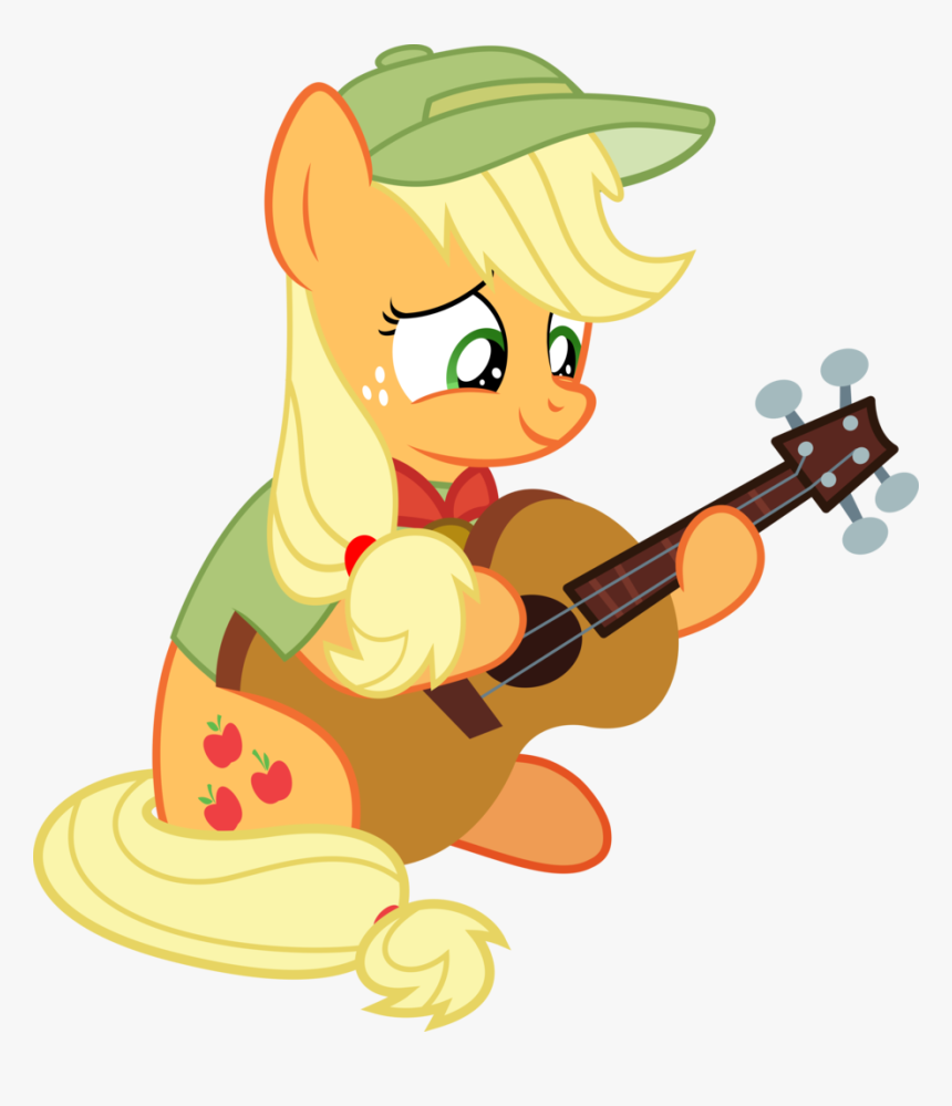 Acoustic Guitar, Applejack, Artist - Cartoon, HD Png Download, Free Download