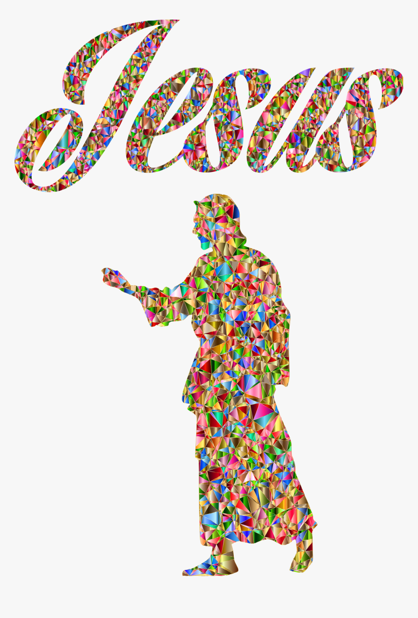 Luminous Chromatic Jesus Christ Typography No Background - Jesus Christ In Typography, HD Png Download, Free Download