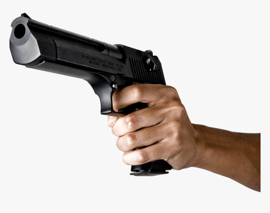 Hand With Gun Png, Transparent Png - kindpng