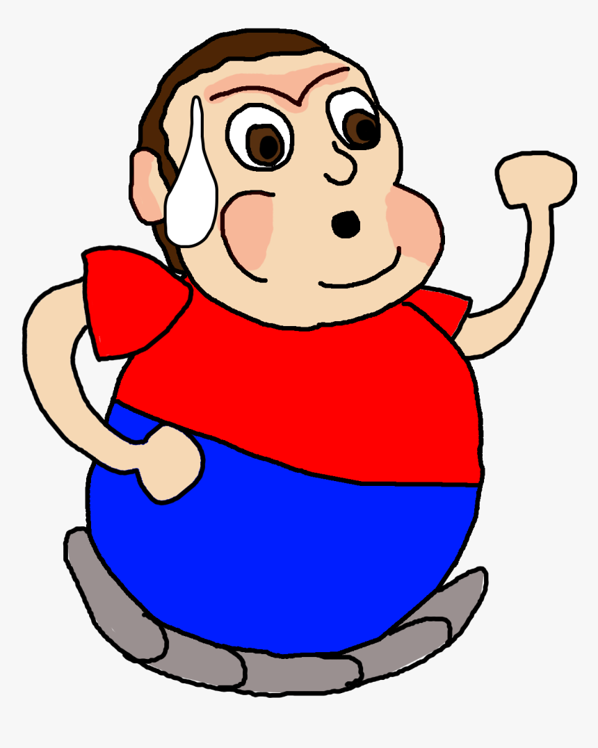 Running Fat Man Cartoon Gif, HD Png Download, Free Download
