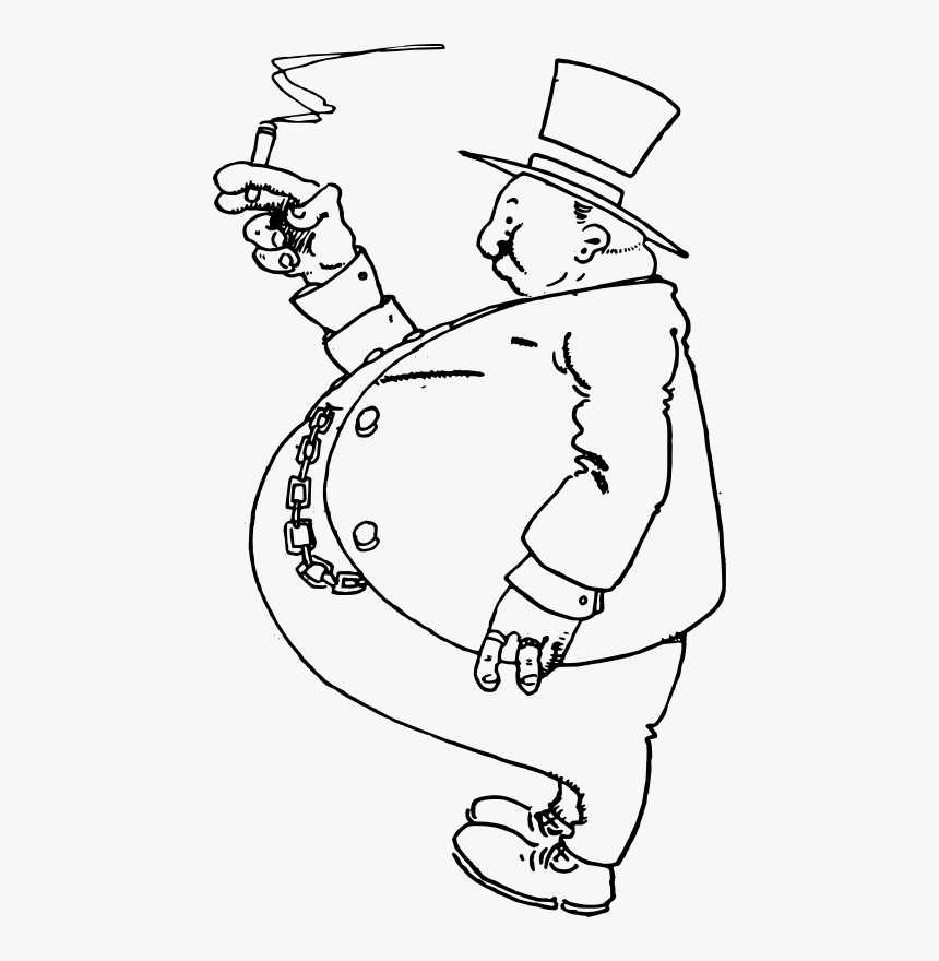 Fat Businessman - Fat Businessman Clipart, HD Png Download, Free Download