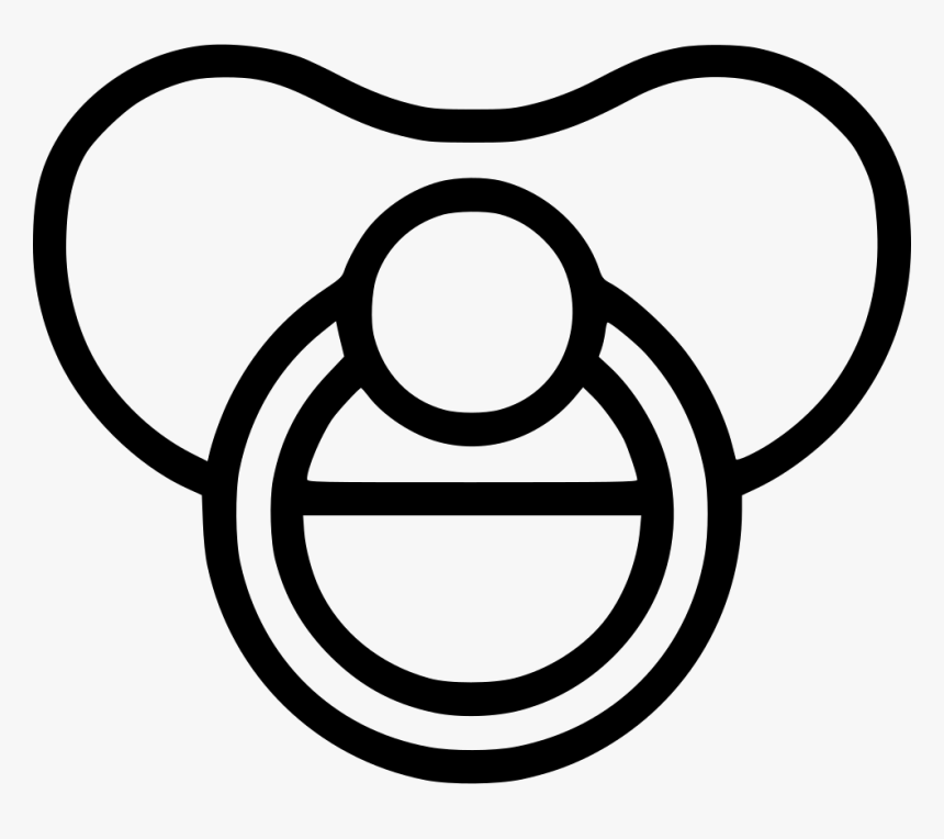 Pacifier Png - Pacifier Black And White, Transparent Png, Free Download