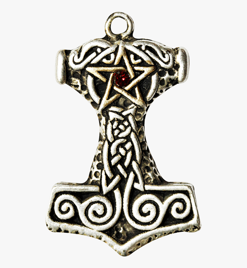 Ornate Thor"s Hammer Necklace - Amon Amarth Martillo Dibujo, HD Png Download, Free Download