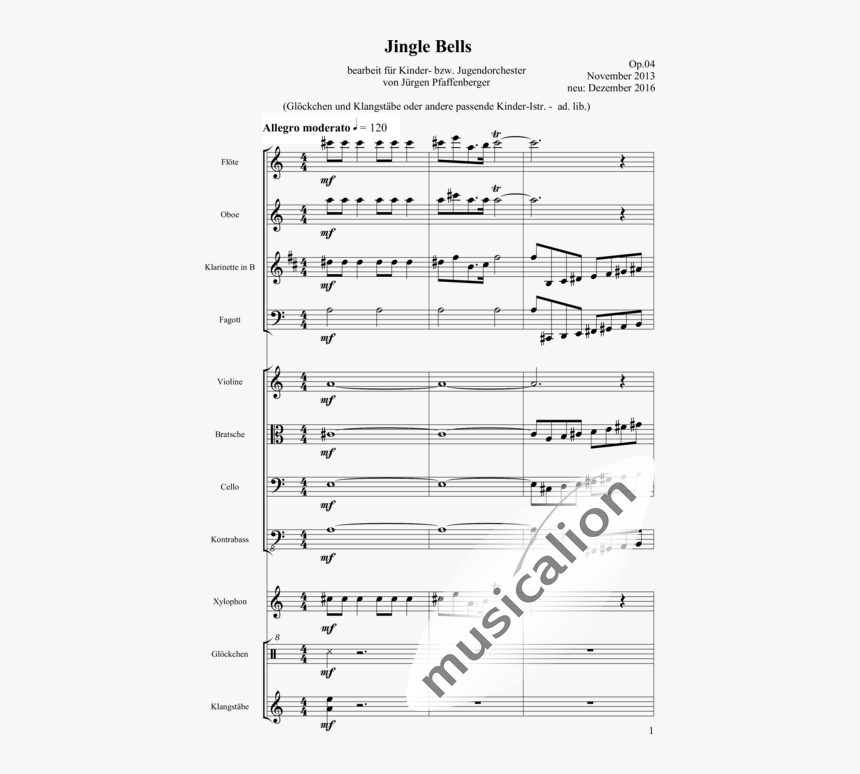 Jingle Bells - Sing Joyfully Byrd Sheet Music, HD Png Download, Free Download