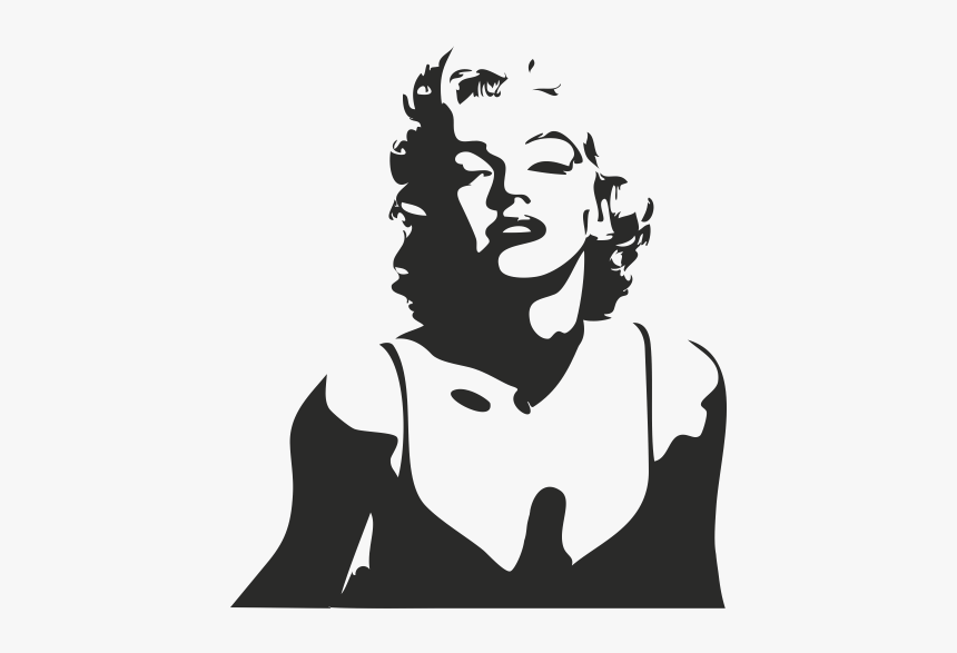 Marilyn Monroe Silhouette Wall Decal Canvas Painting - Marilyn Monroe Silhouette Png, Transparent Png, Free Download