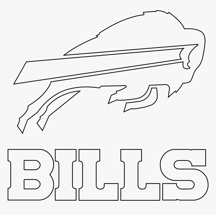 Buffalo Bills Logo Outline - Line Art, HD Png Download - kindpng.