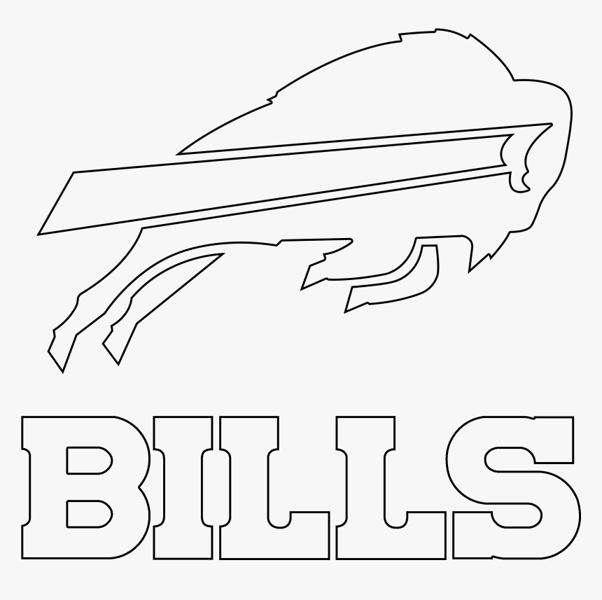 Buffalo Bills Logo Outline - Line Art, HD Png Download, Free Download