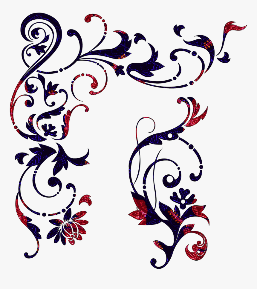 Scroll Border Swirls Abstract Free Picture - Free Scroll Design Svg, HD Png Download, Free Download