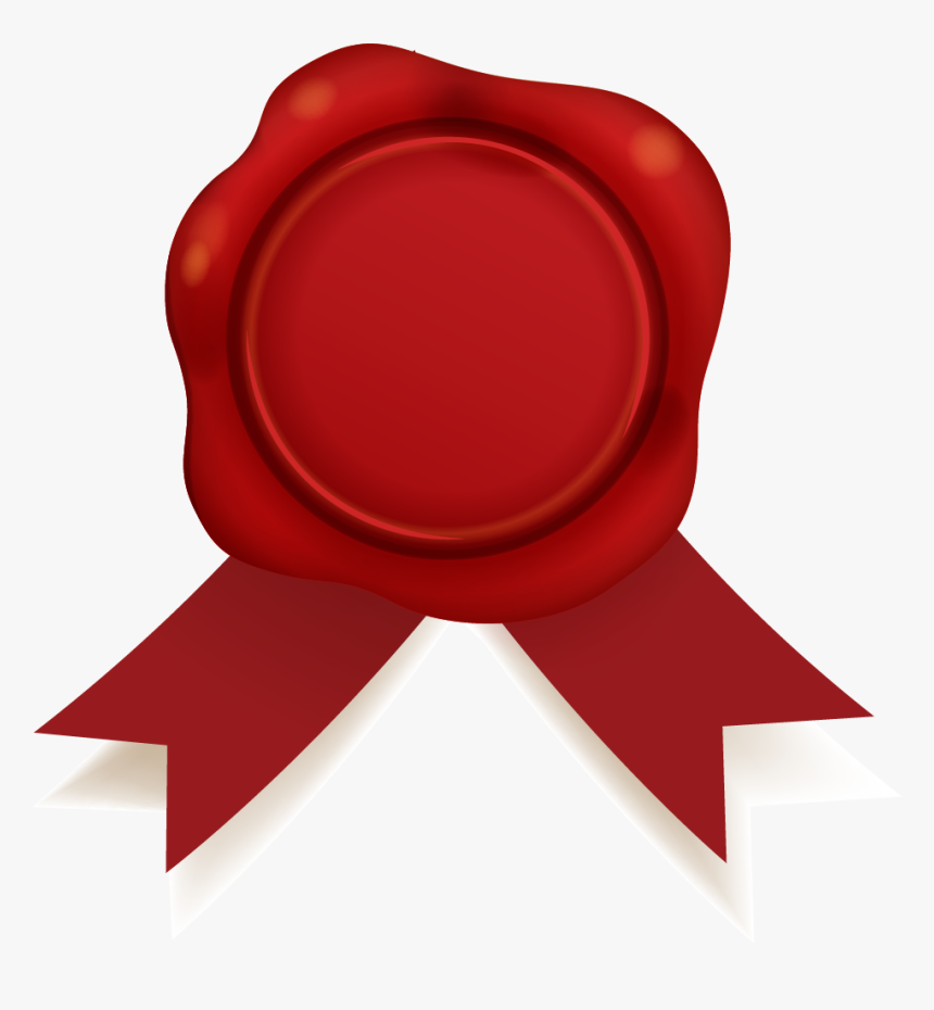 Envelope Clipart Sealed Envelope - Psd Red Wax Seal With Ribbon Png, Transparent Png, Free Download