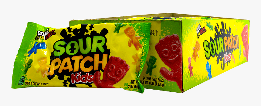Sour Patch Kids 24 Bags 2oz 56g Box Single - Sour Patch Kids, HD Png Download, Free Download