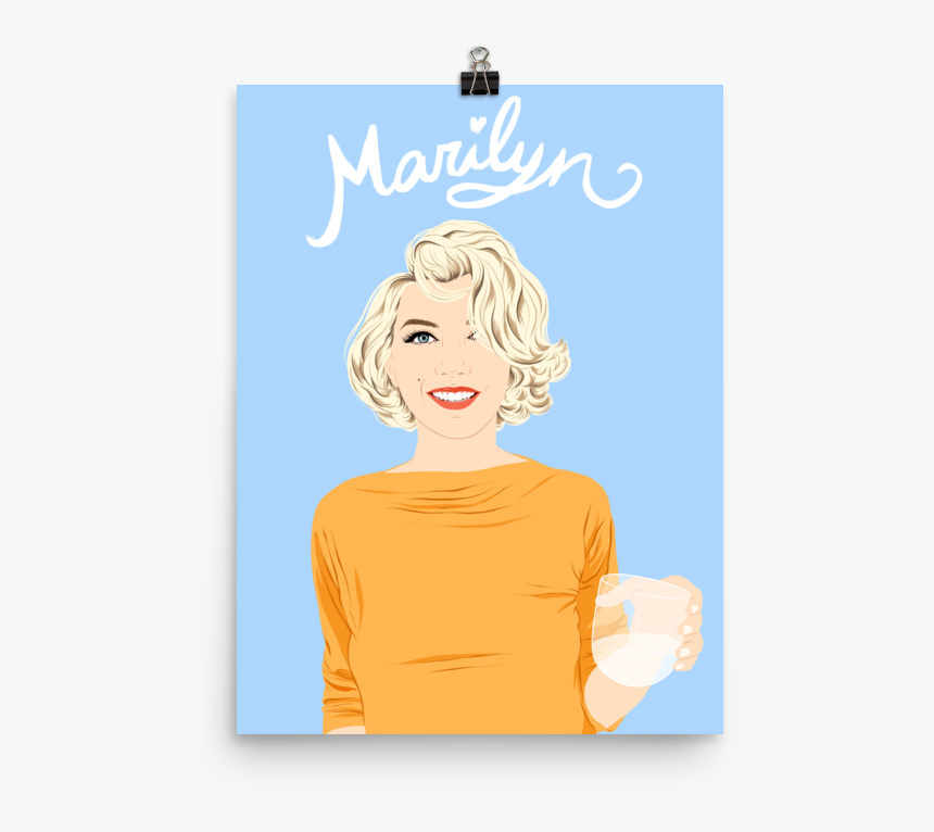 Marilyn Monroe - Cartoon - Poster, HD Png Download, Free Download