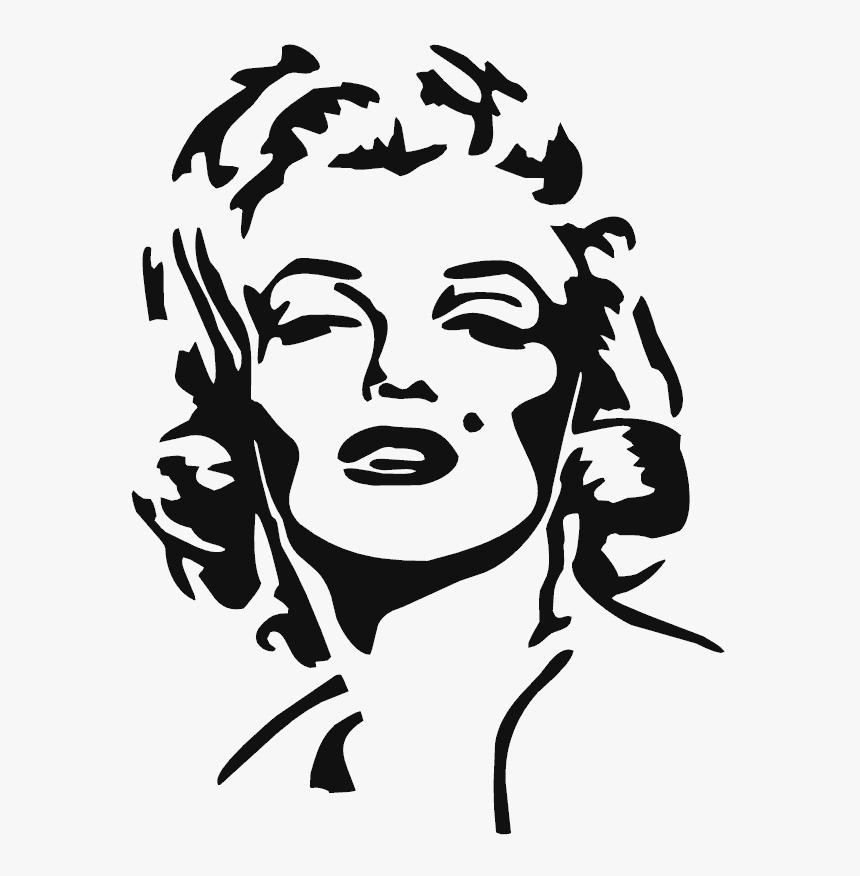 Marilyn Monroe Face Stencil, HD Png Download, Free Download