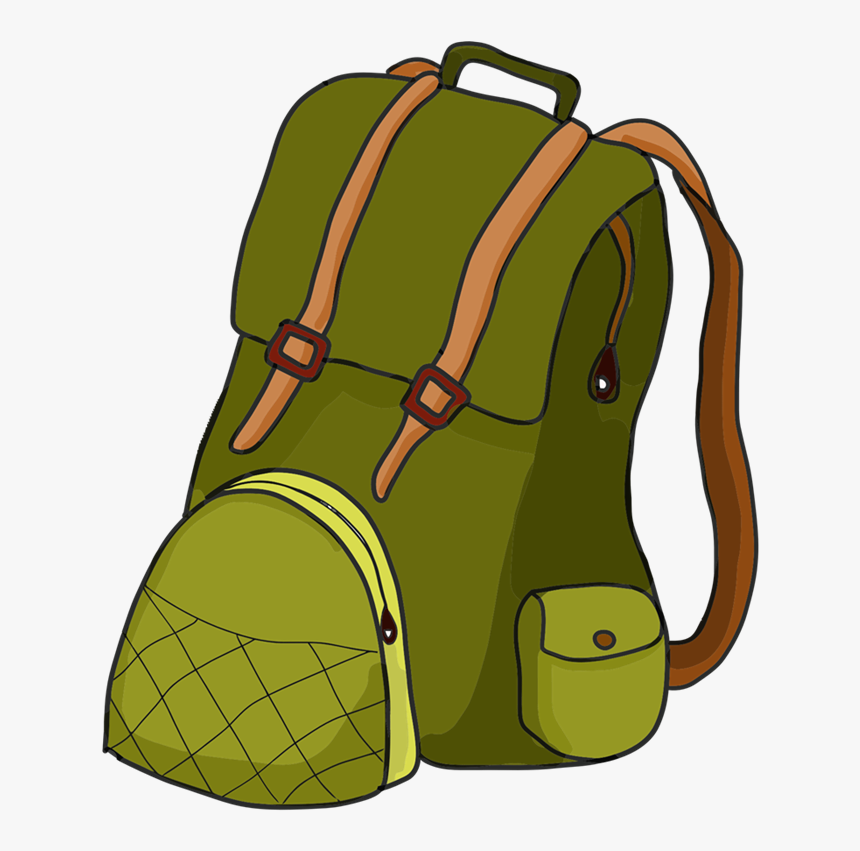 Backpack Hiking Camping Clip Art - Hiking Backpack Png, Transparent Png, Free Download