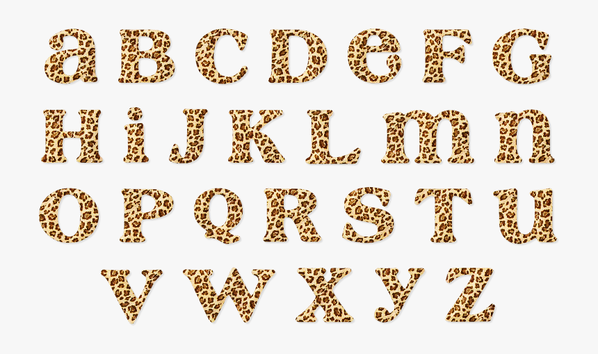 Leopard gradient typing Font   Color Font  OTF & PNG Files    cheetah gold golden animal print