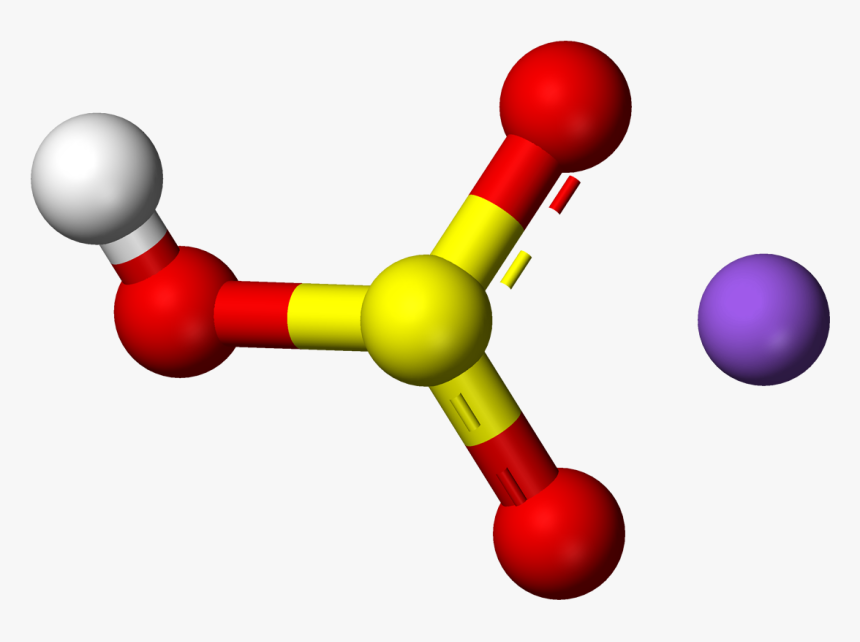 Baking Soda Picture Credit - Sodium Bicarbonate Ball And Stick Model, HD Png Download, Free Download