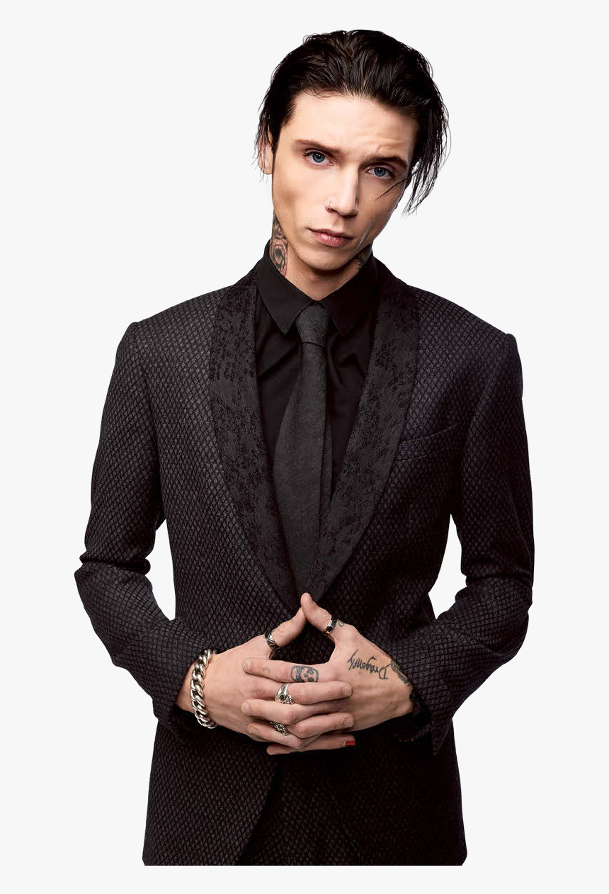 Andy Sixx Png Transparent Images - Andy Biersack In Suit, Png Download, Free Download