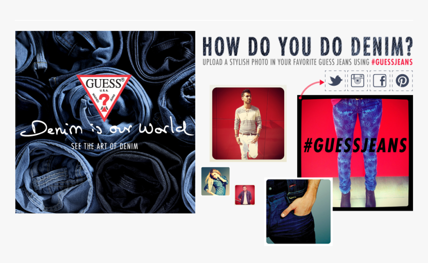 Denim Is Our World Guess, HD Png Download, Free Download