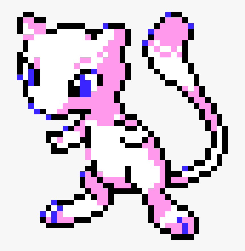 Transparent Mew Png - Shiny Mew Pixel Art, Png Download, Free Download