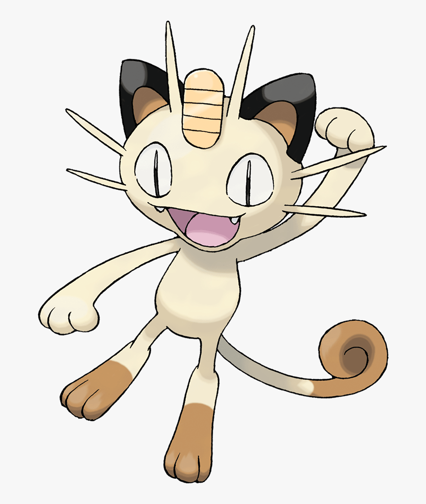 Pokeball Clipart Pixel Pokemon - Pokemon Meowth, HD Png Download, Free Download