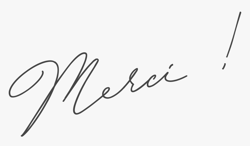 Merci Signature - Merci Hermes, HD Png Download, Free Download