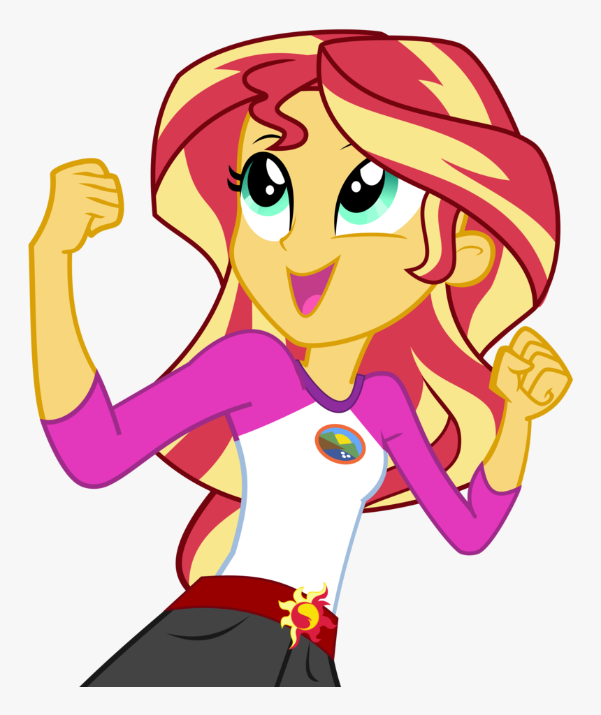 Fist Clipart Easy Cartoon - Sunset Shimmer Sing Eg, HD Png Download, Free Download