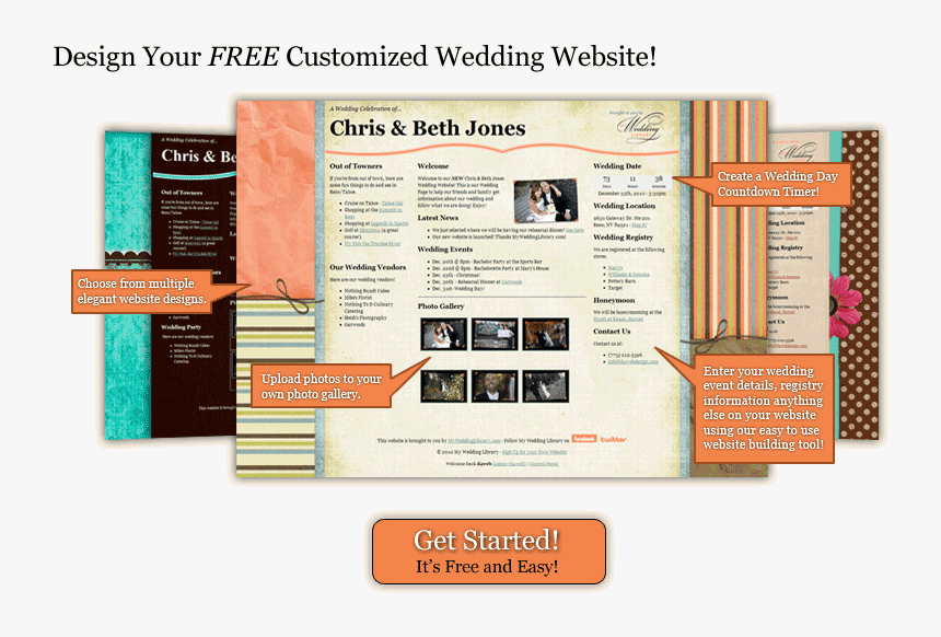 Mwl-websites - Wedding Websites Free, HD Png Download, Free Download