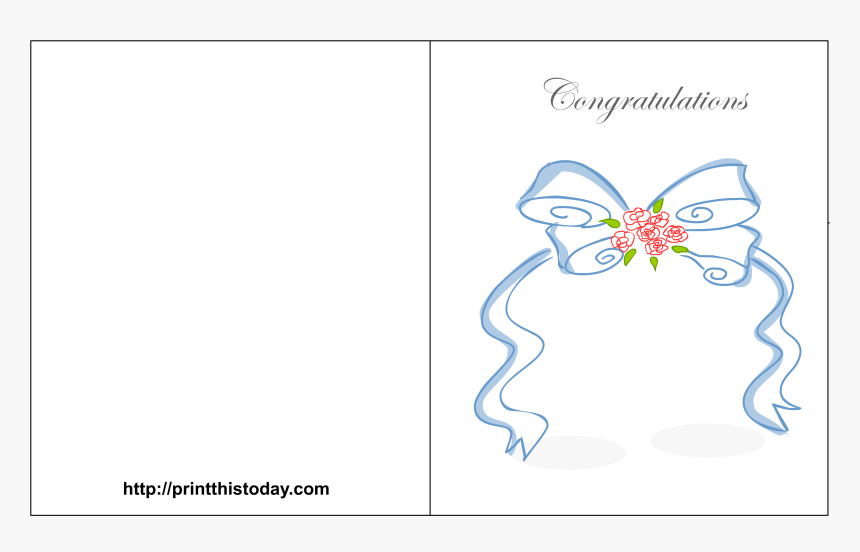 Clip Art Printable Congratulations Cards On - Free Wedding Congratulations Card, HD Png Download, Free Download