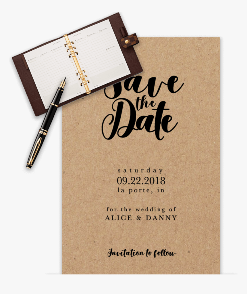 Example Of Wedding Save The Date Templates In Word - Save The Date Template 2018, HD Png Download, Free Download