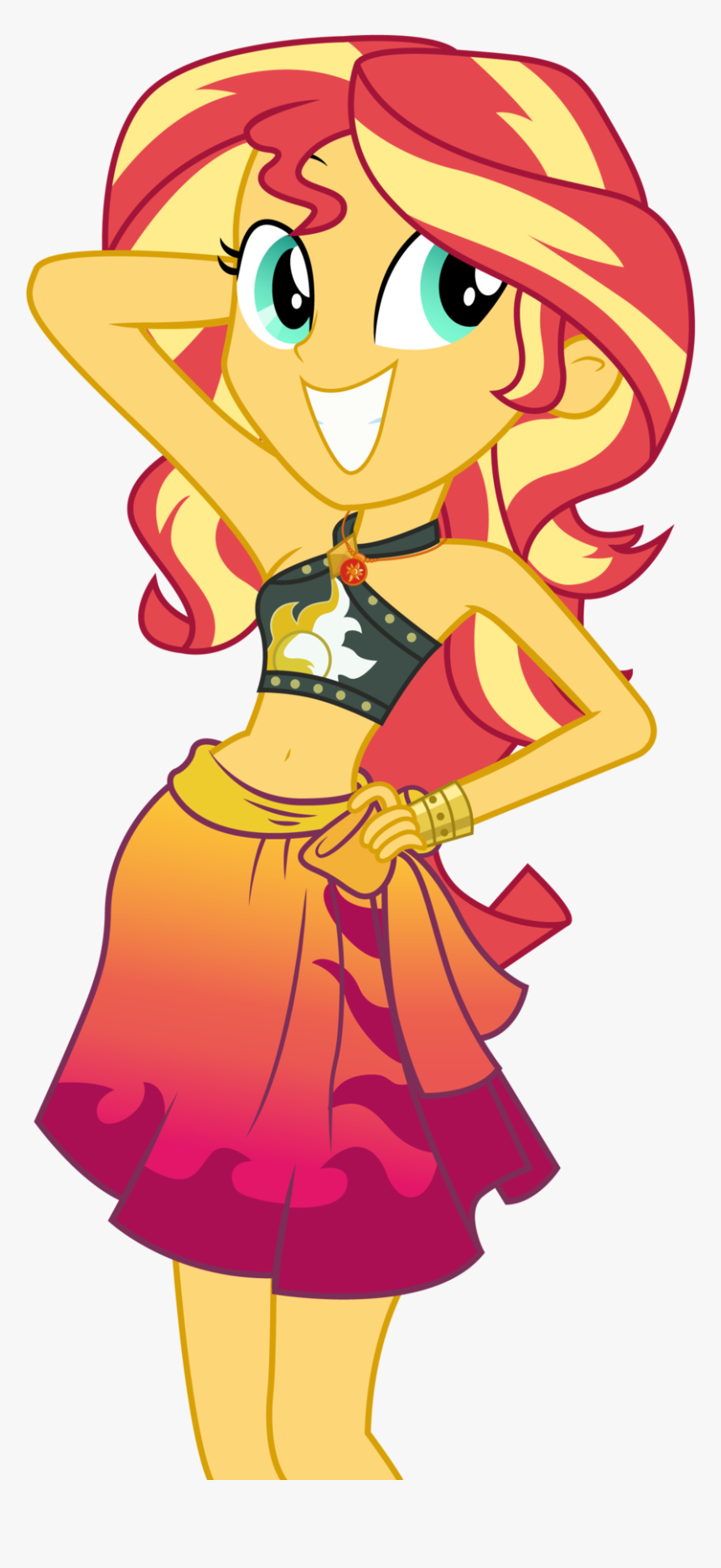 Summertime Sunset By Ahsokafan100 Summertime Sunset - Mlp Sunset Shimmer Equestria Girl, HD Png Download, Free Download