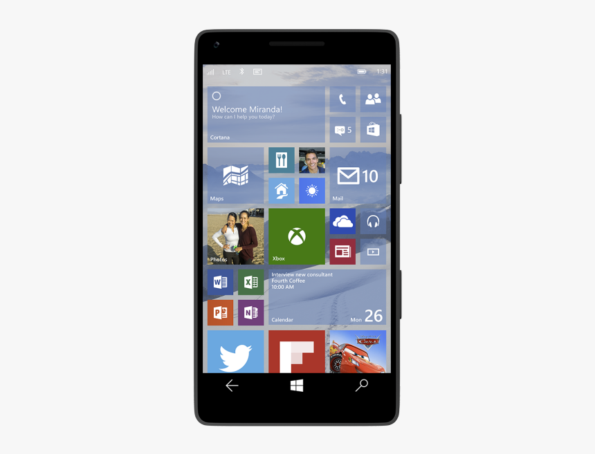 Microsoft Lumia 535 Windows 10, HD Png Download, Free Download