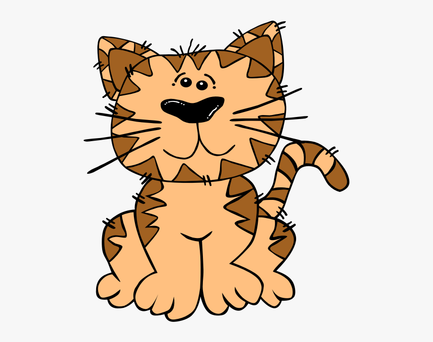 Cartoon Cat Sitting Clip Art Free Vector - Little Red Hen Cat, HD Png Download, Free Download