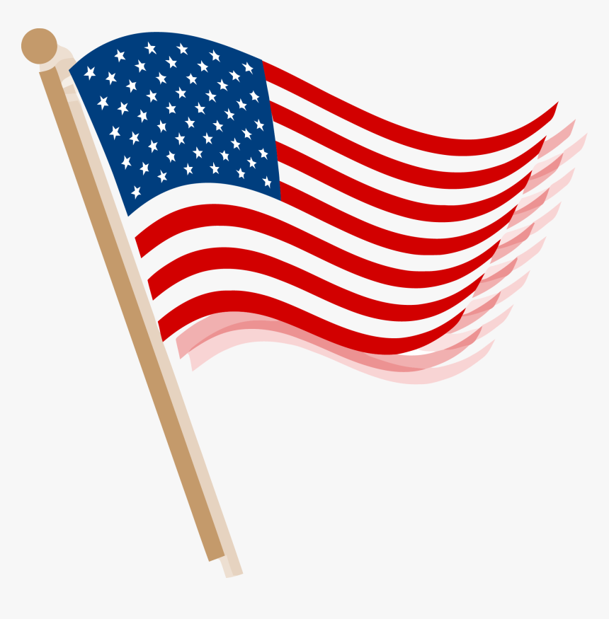 Usa Flag Clip Art Png Picture Library Library - American Flag Clip Art Png, Transparent Png, Free Download